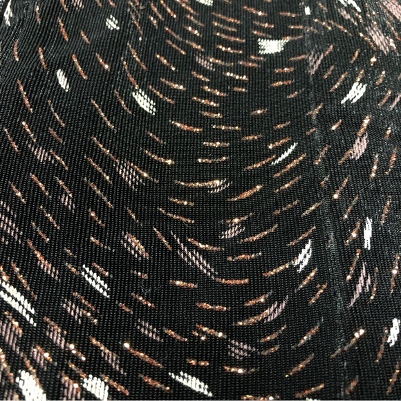 Vintage Artex Collection Black/Bronze Zip Up Women's Top Size Med - Picture 8 of 12